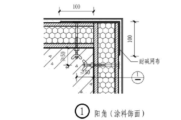 CQ免拆復(fù)合保溫模板陽(yáng)角示意圖